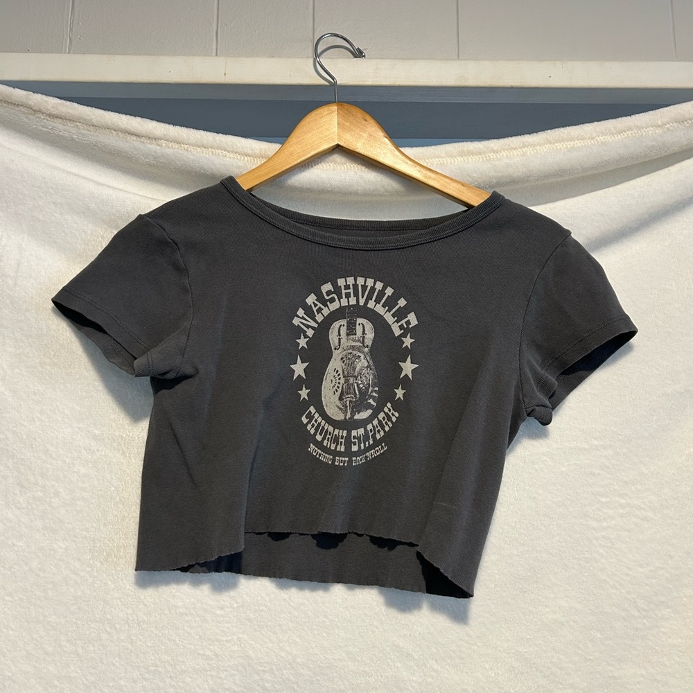 John Galt Nashville Graphic Crop Top